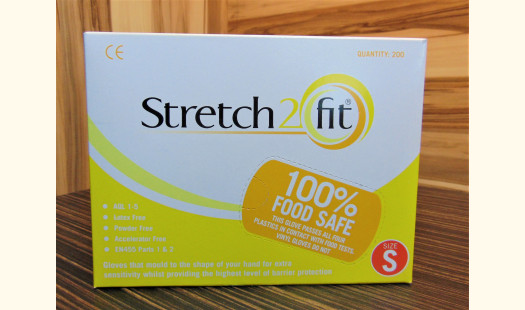 Stretch2Fit Latex-Free Unpowdered Gloves - Small Yellow - 200 Pack
